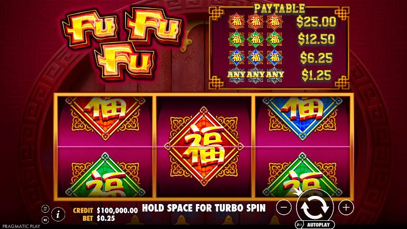 Fu Fu Fu slot game artwork