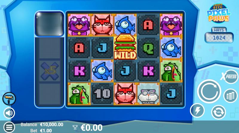 Pixel Paws slot game artwork