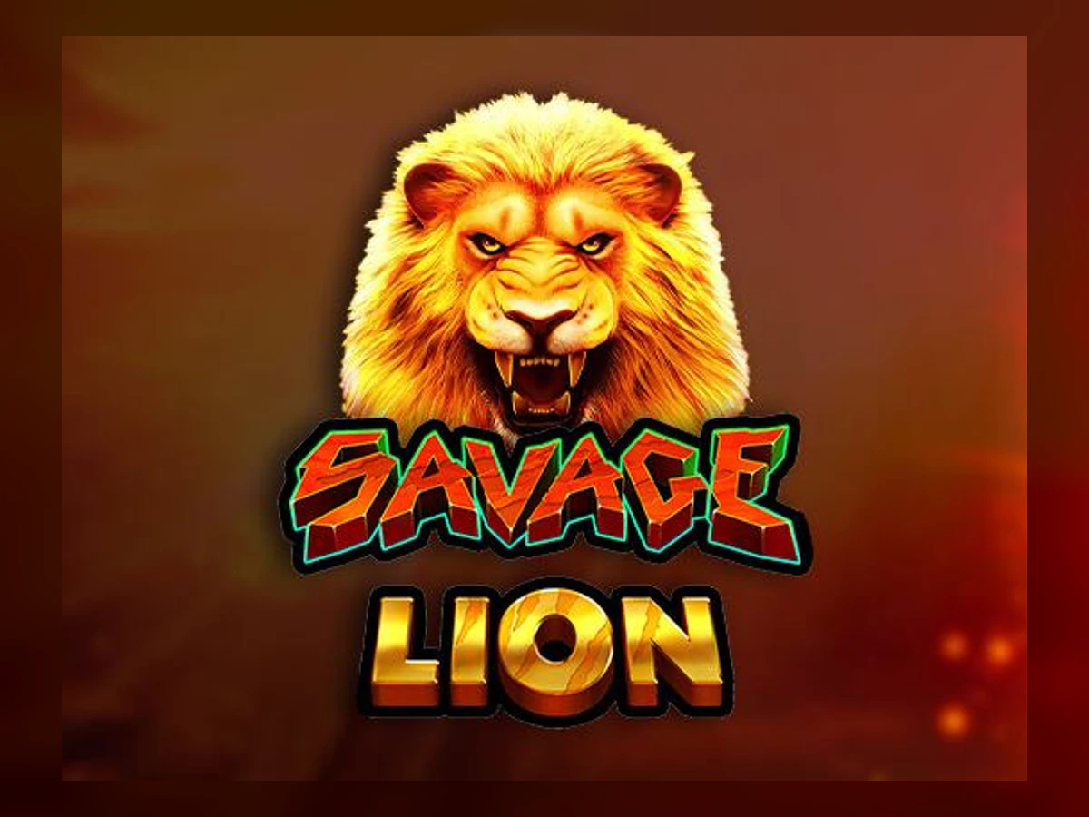 Savage Lion slot game artwork