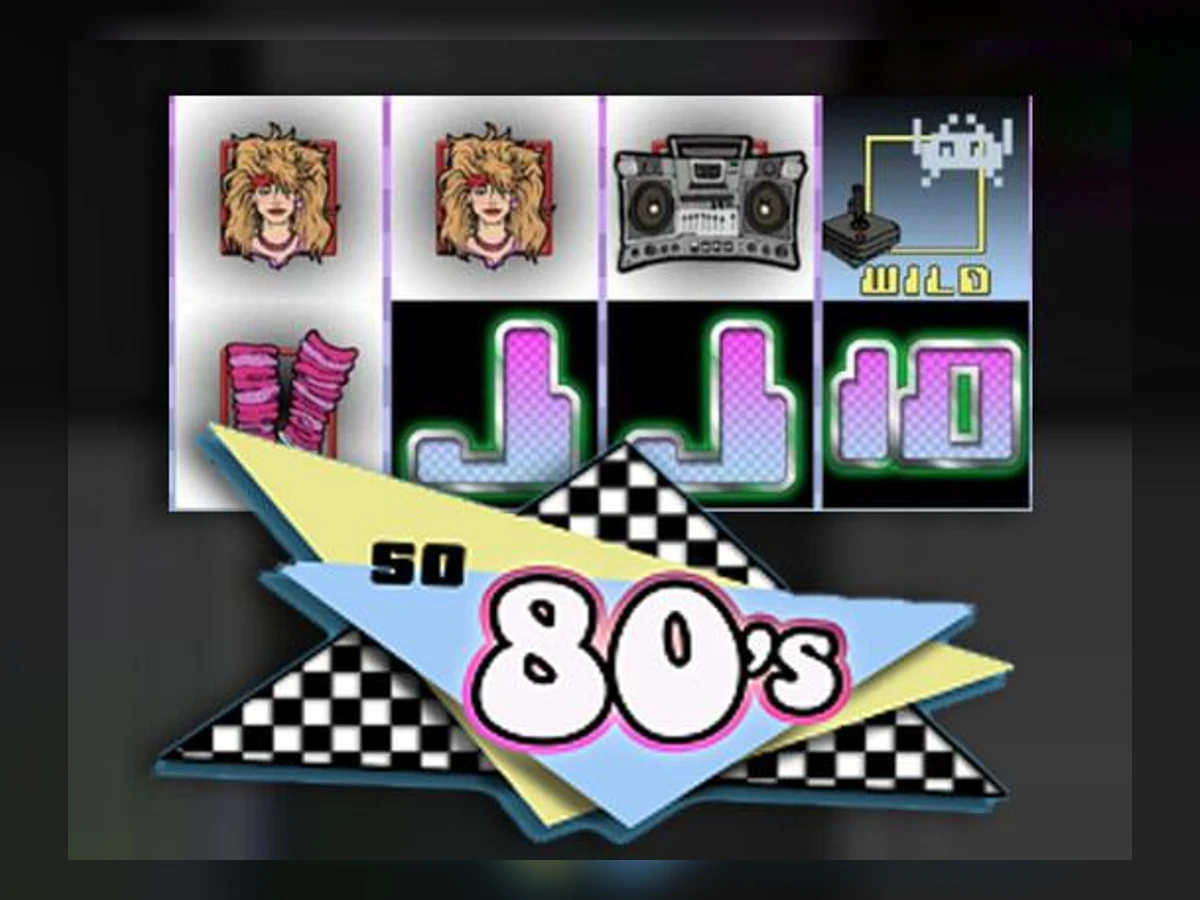 So 80's slot game artwork