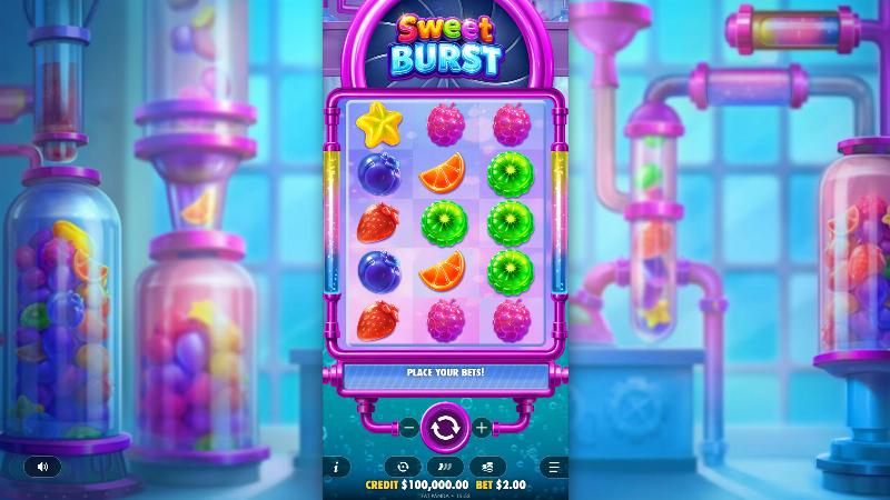 Sweet Burst slot game artwork
