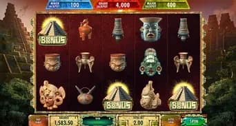 Maya: Three Bonus symbols on Maya's main field