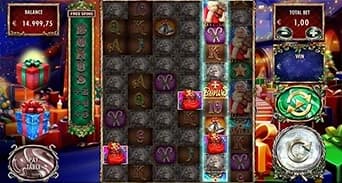 Million Christmas 2: Main field with Santa's Bag trigger symbols