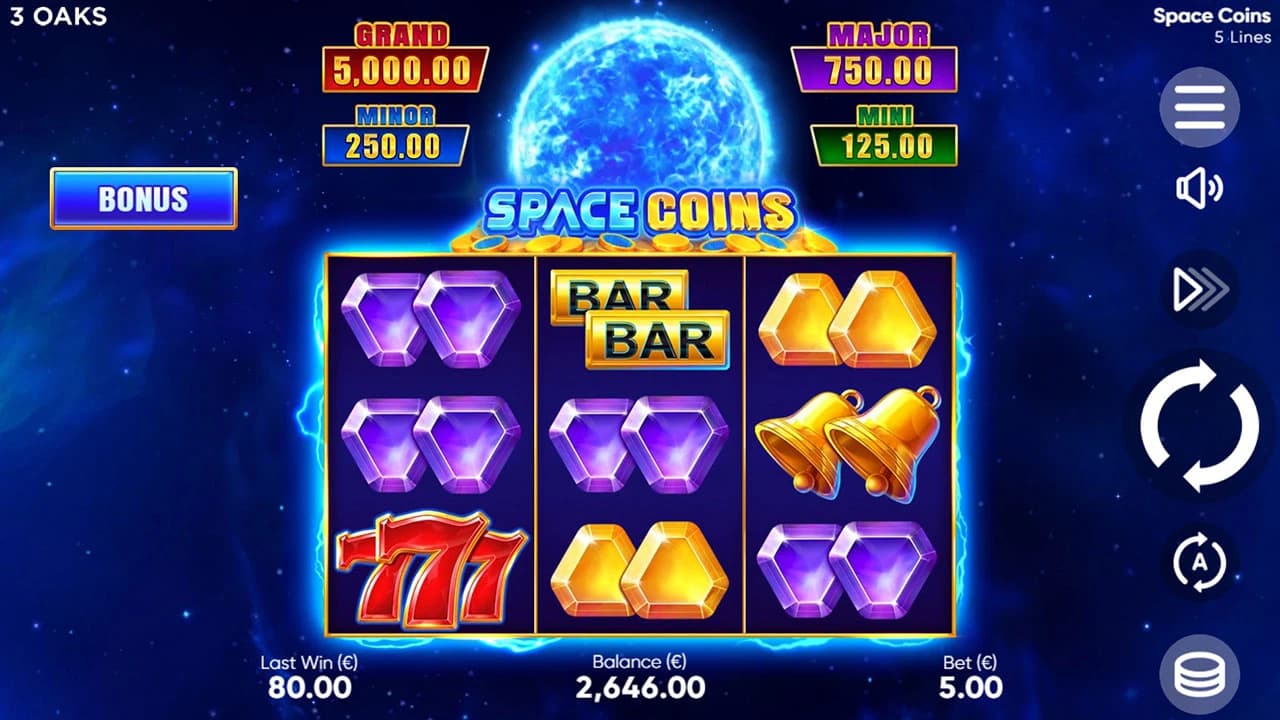 Space Coins: Three-by-three base field