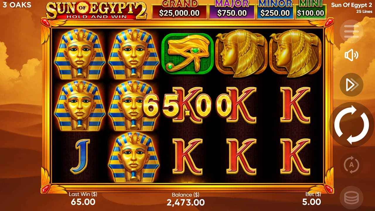 Sun of Egypt 2: Sun of Egypt 2 base-game board