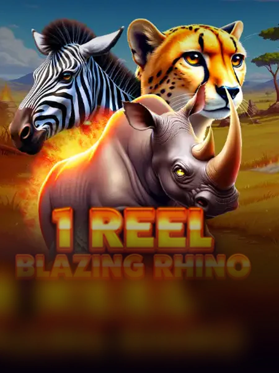 1 Reel - Blazing Rhino slot game artwork