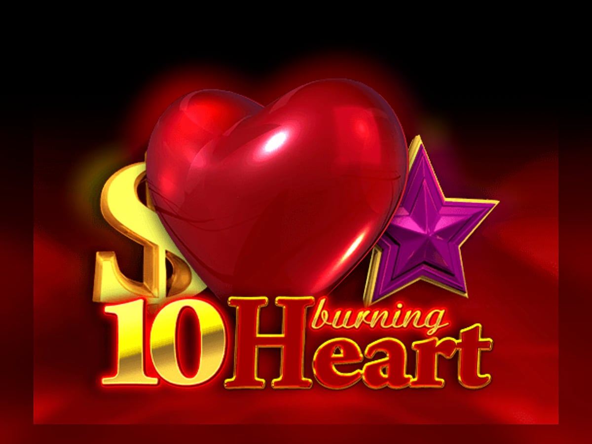 10 Burning Heart slot game artwork