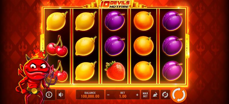 10 Devils Hotfire slot game artwork