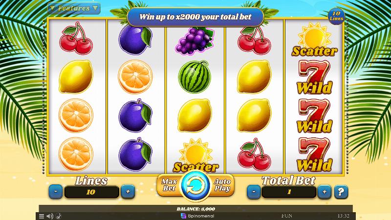 100 Juicy Fruits slot game artwork