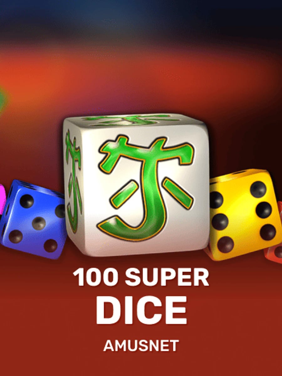100 Super Dice slot game artwork
