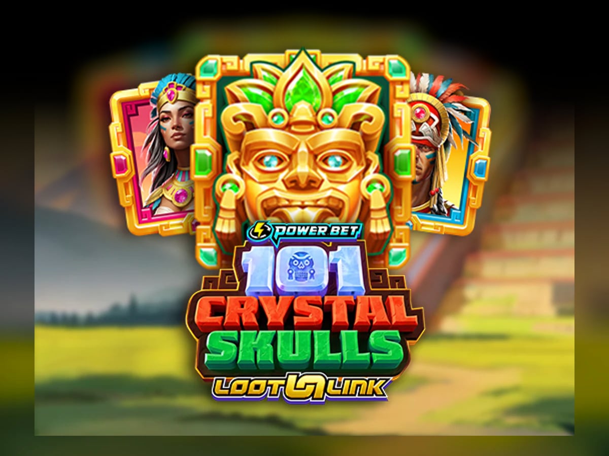 101 Crystal Skulls slot game artwork