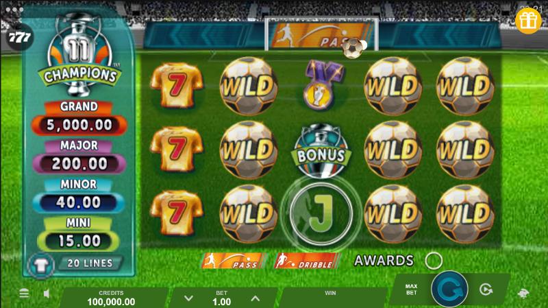 11 Champions slot game artwork