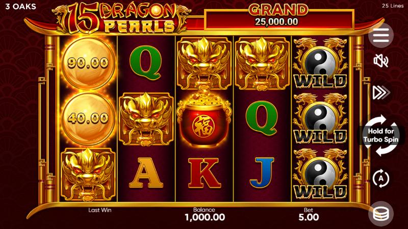 15 Dragon Pearls slot game artwork