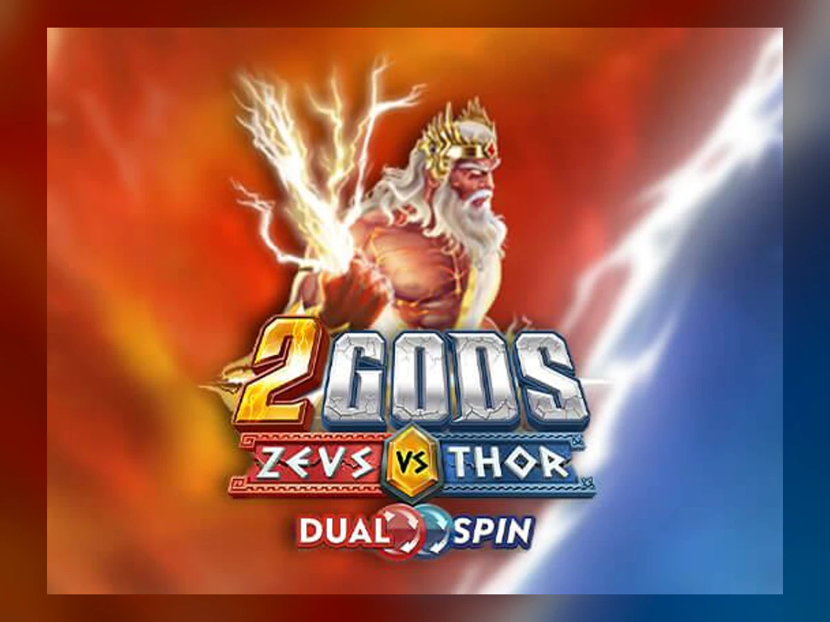 2 Gods: Zeus vs Thor Dualspin slot game artwork