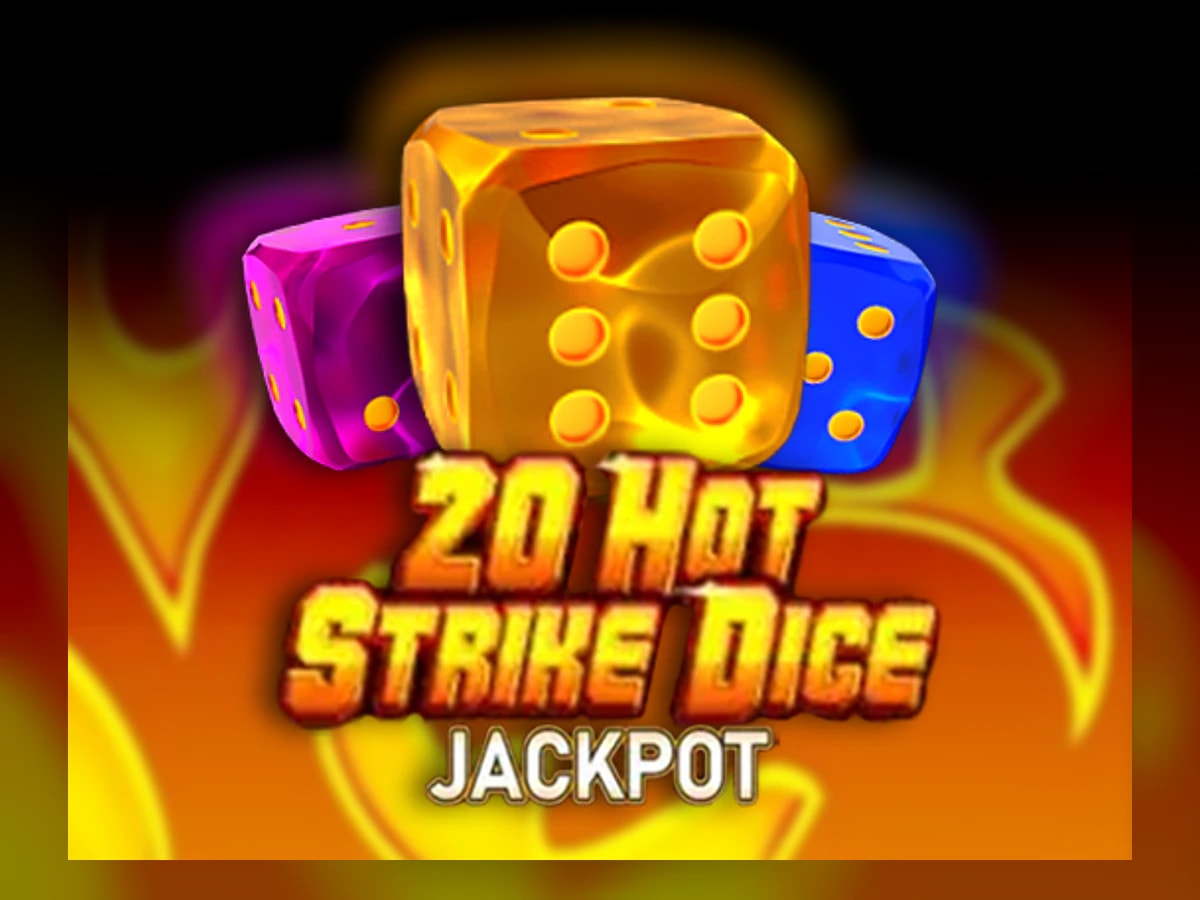 20 Hot Strike Dice Jackpot slot game artwork