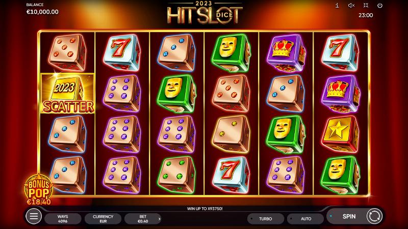 2023 Hit Slot Dice slot game artwork