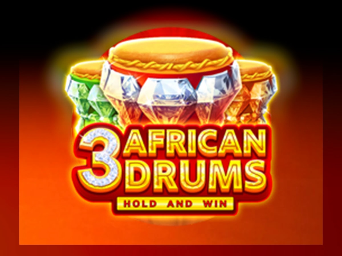 3 African Drums slot game artwork
