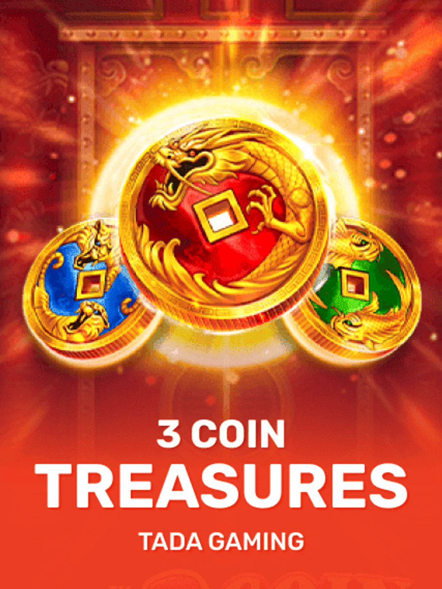 3 Coin Treasures slot game artwork