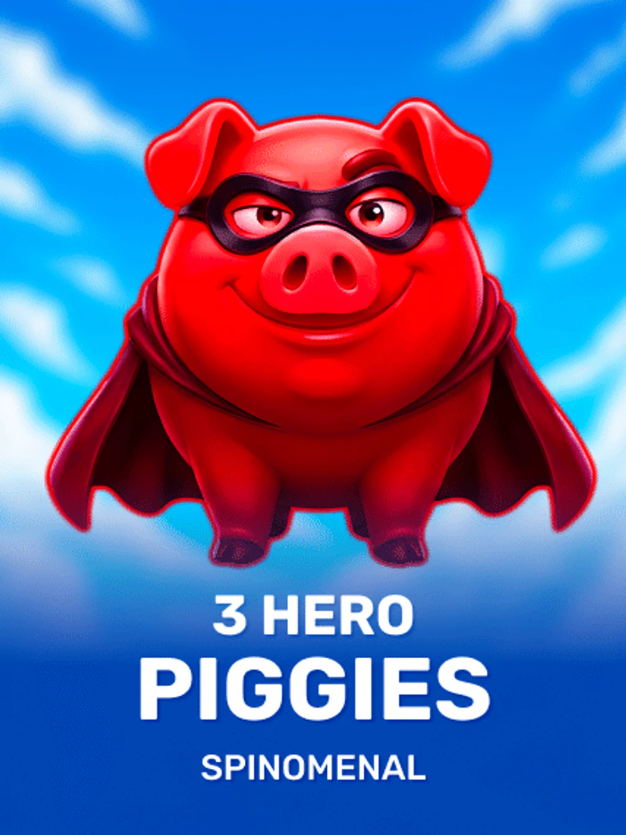 3 Hero Piggies slot game artwork