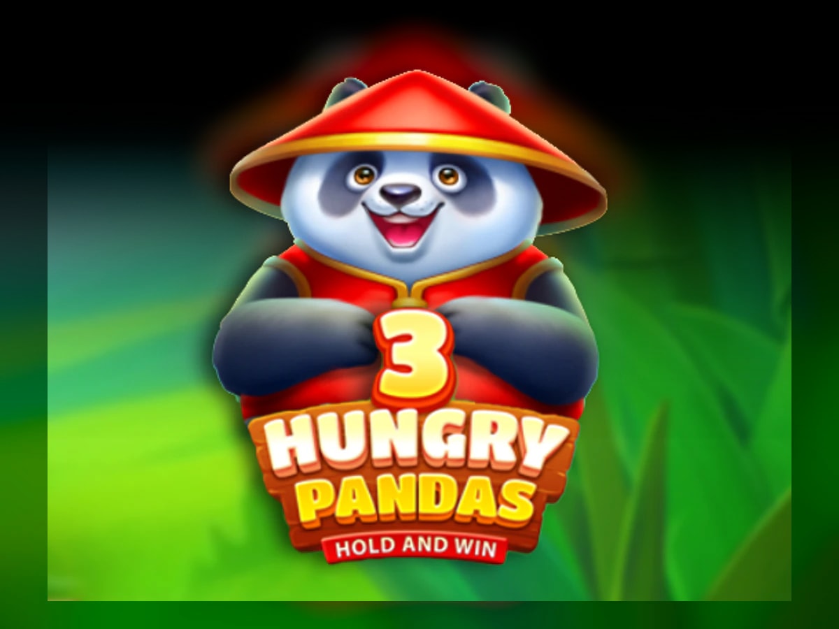 3 Hungry Pandas slot game artwork
