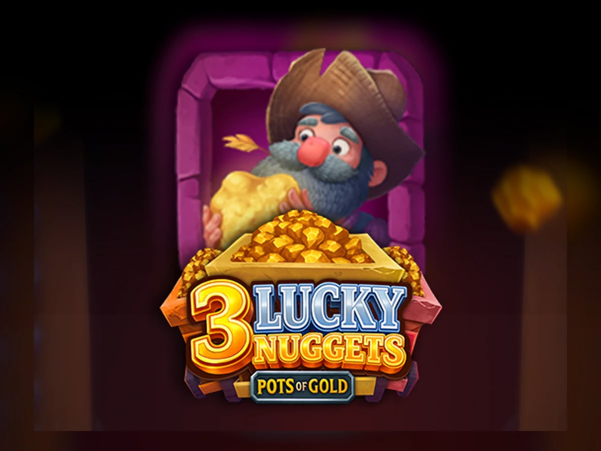 3 Lucky Nuggets slot game artwork