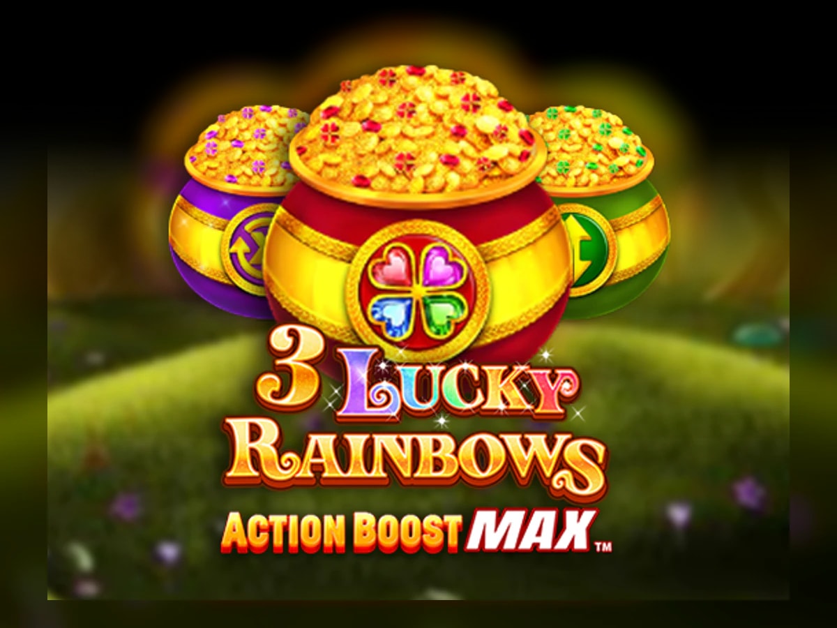 3 Lucky Rainbows Action Boost Max slot game artwork