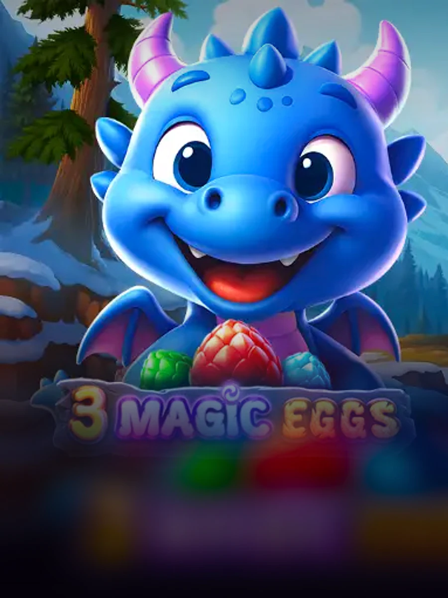 3 Magic Eggs slot game artwork
