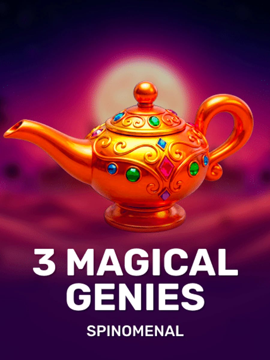3 Magical Genies slot game artwork