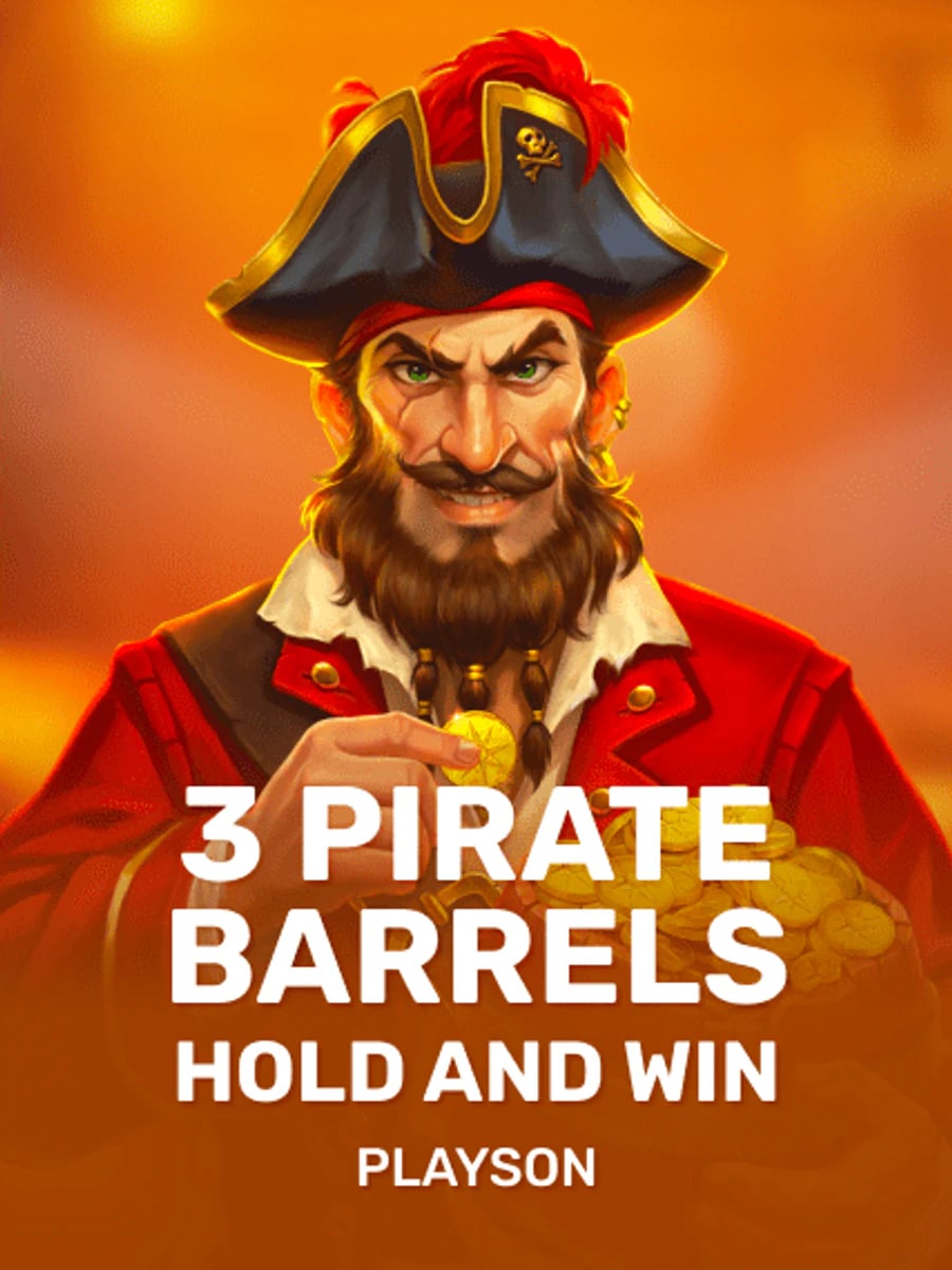 3 Pirate Barrels: Hold and Win slot game artwork