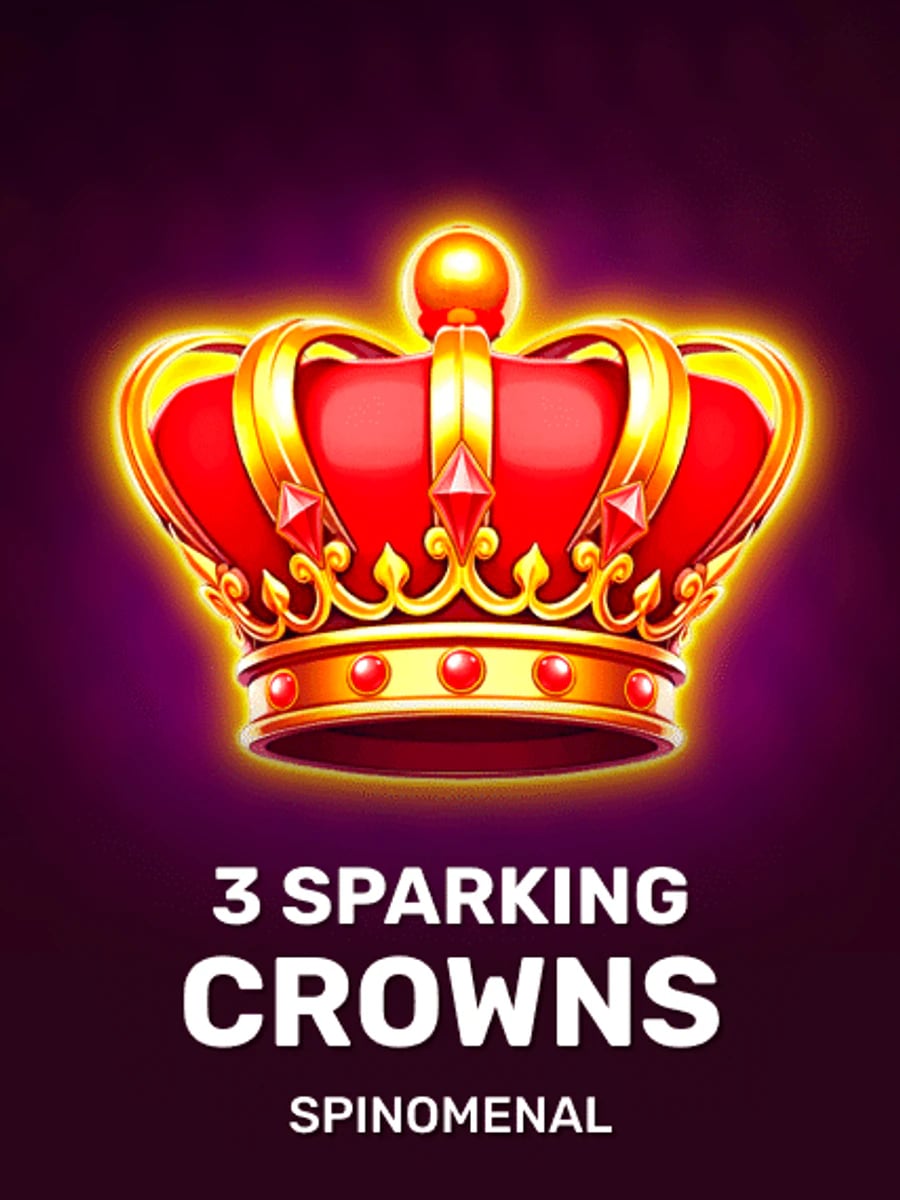 3 Sparking Crowns slot game artwork