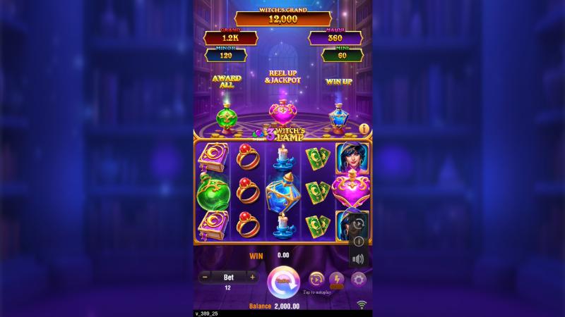 3 Witch’s Lamp slot game artwork