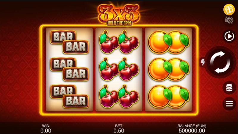 3X3: Hold The Spin slot game artwork