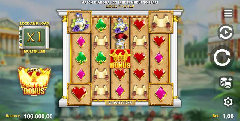 4 Corners Of Rome slot game artwork