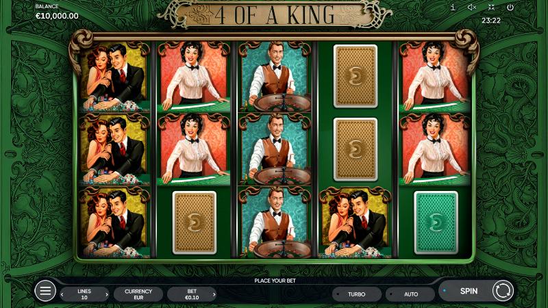 4 Of A King slot game artwork