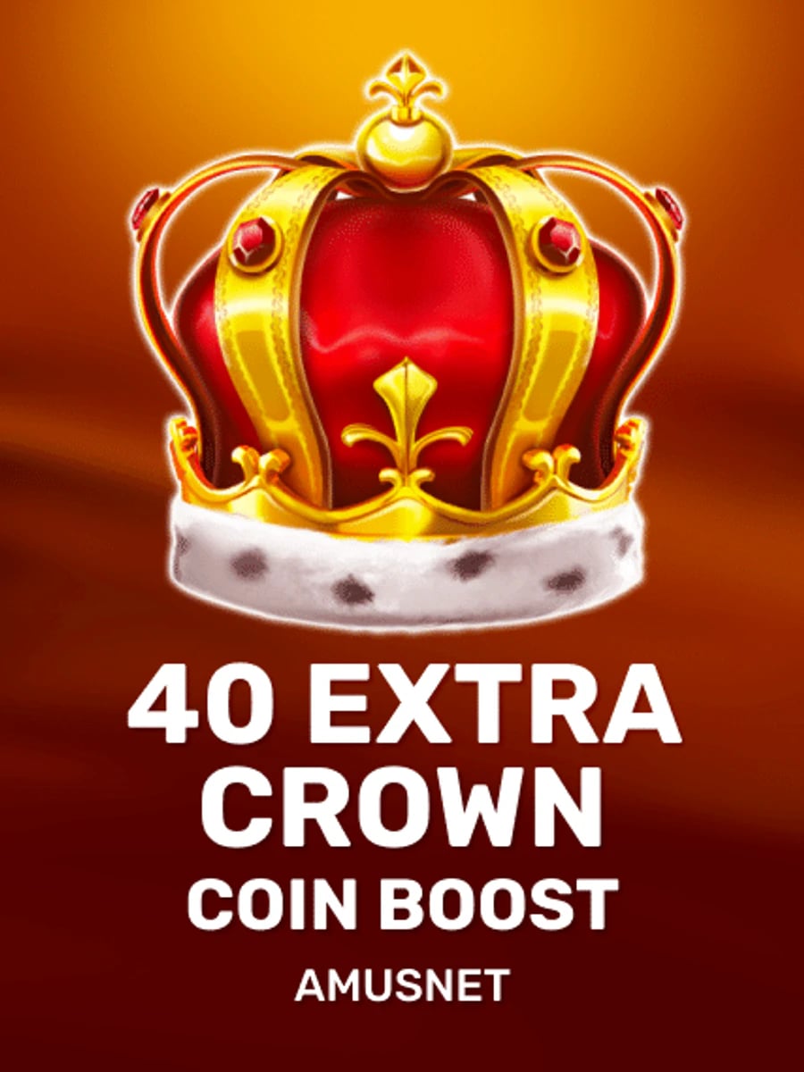 40 Extra Crown Coin Boost slot game artwork