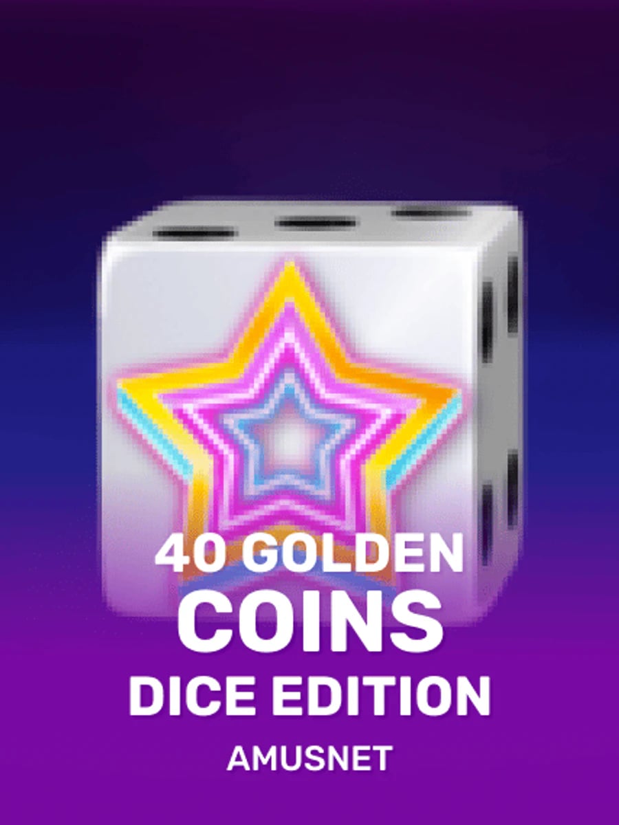 40 Golden Coins Dice Edition slot game artwork