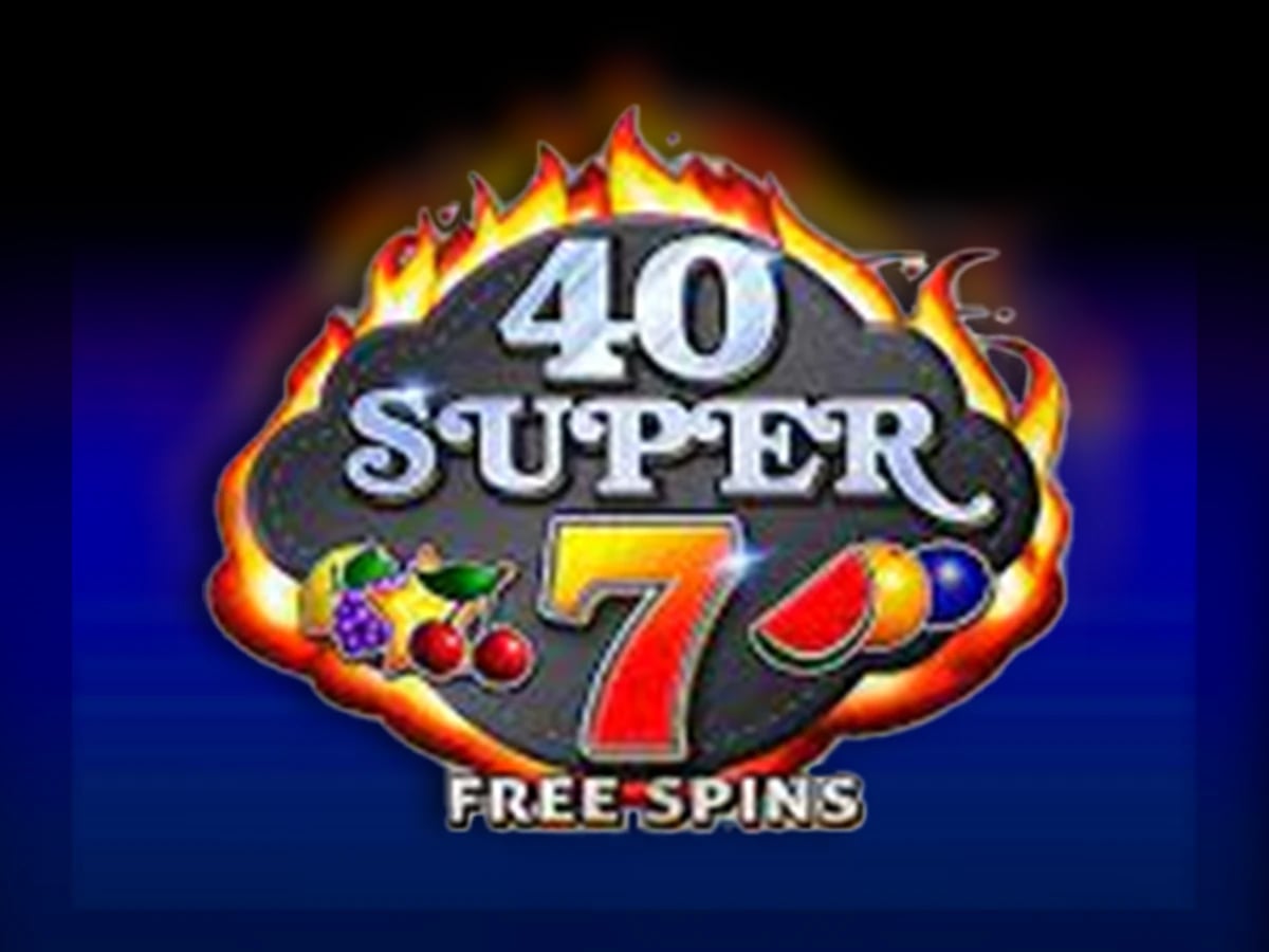 40 Super 7 Free Spins slot game artwork