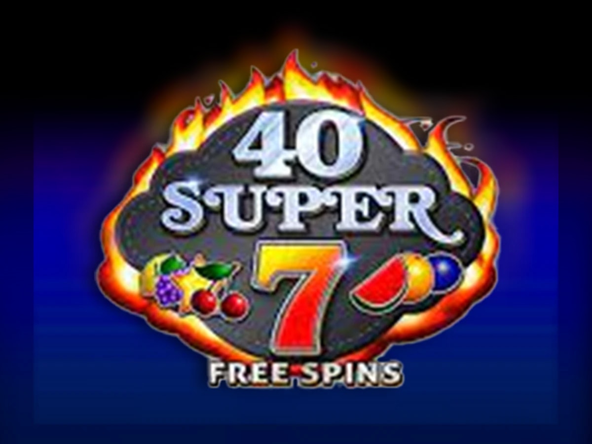 40 Super 7 Free Spins slot game artwork