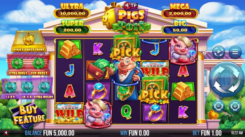 4Tp Pigs N’ Pots slot game artwork