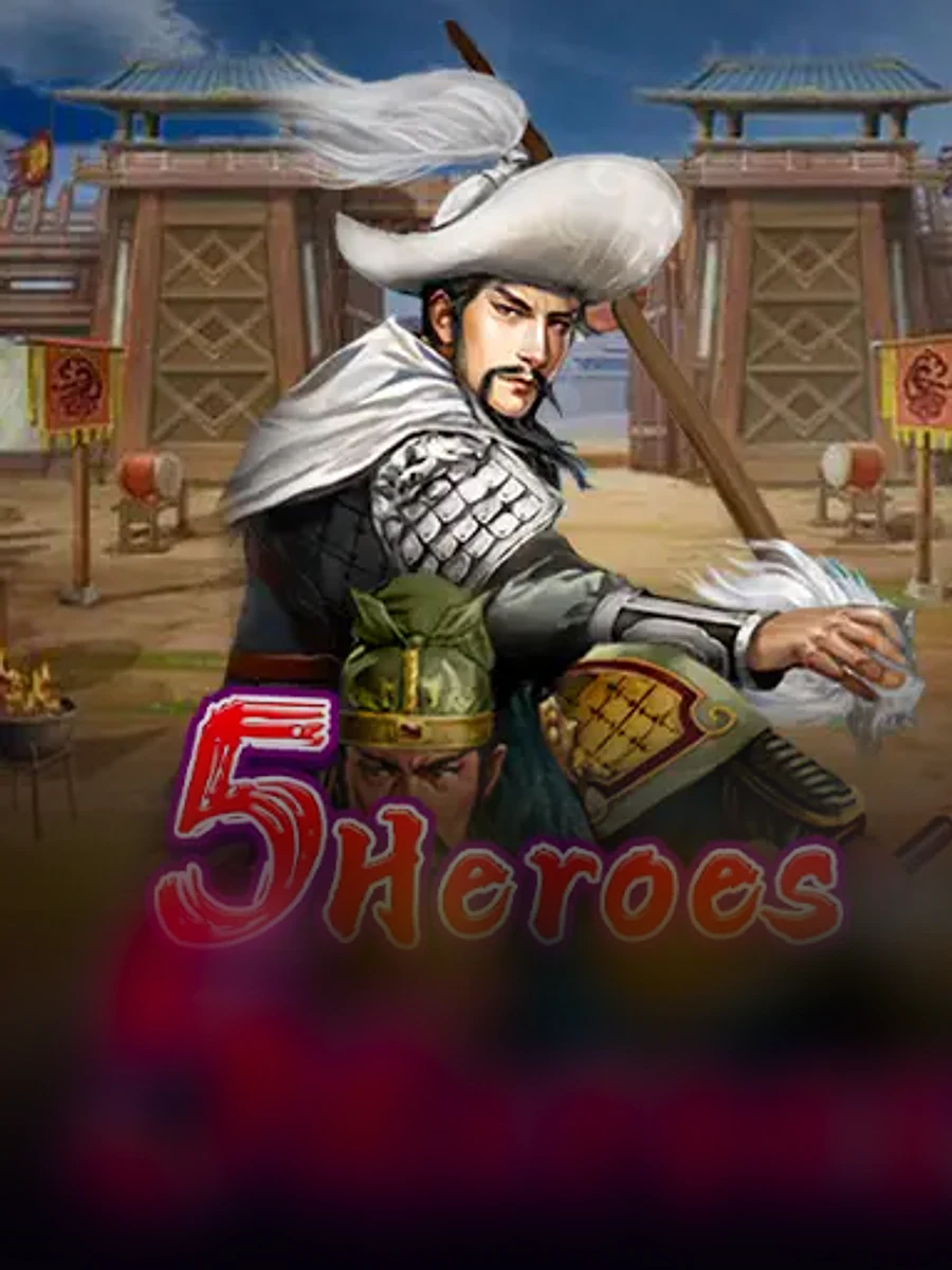 5 Heroes slot game artwork