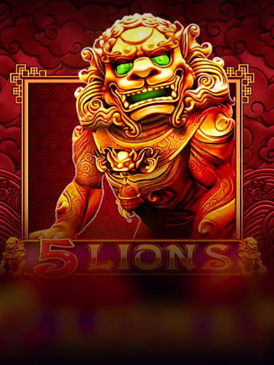 5 Lions slot game artwork