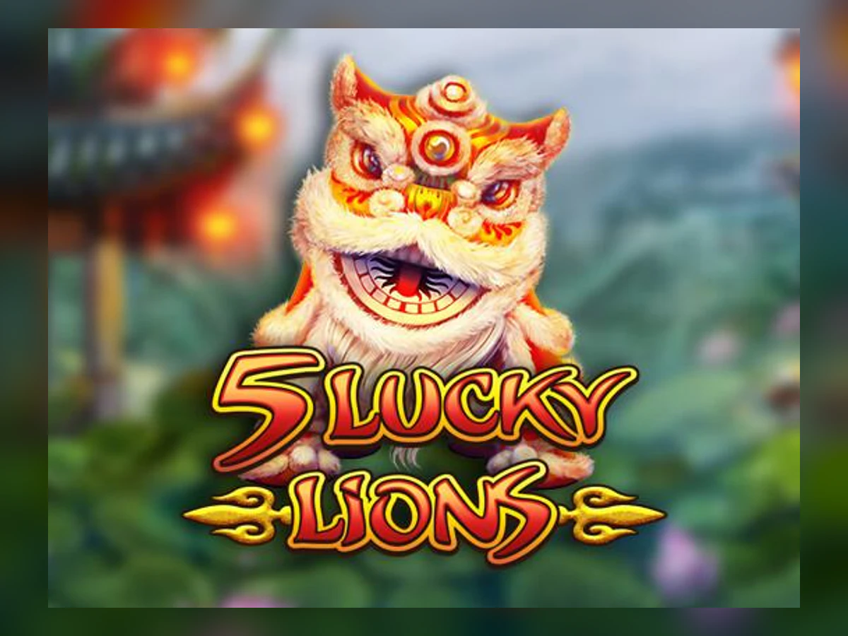 5 Lucky Lions slot game artwork