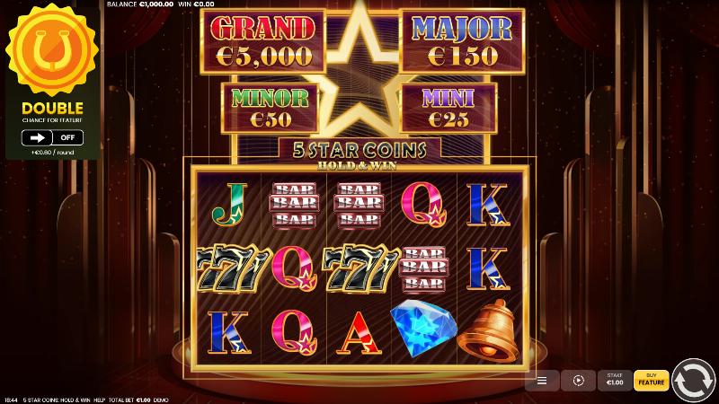 5 Star Coins: Hold And Win slot game artwork