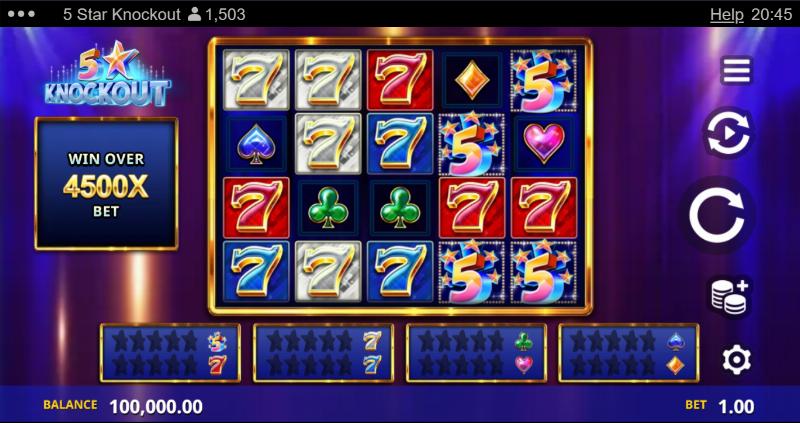 5 Star Knockout slot game artwork