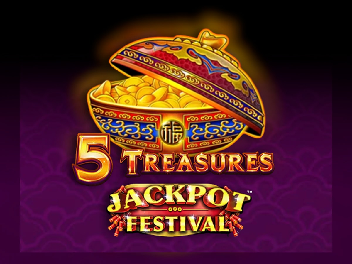 5 Treasures Jackpot Festival slot game artwork