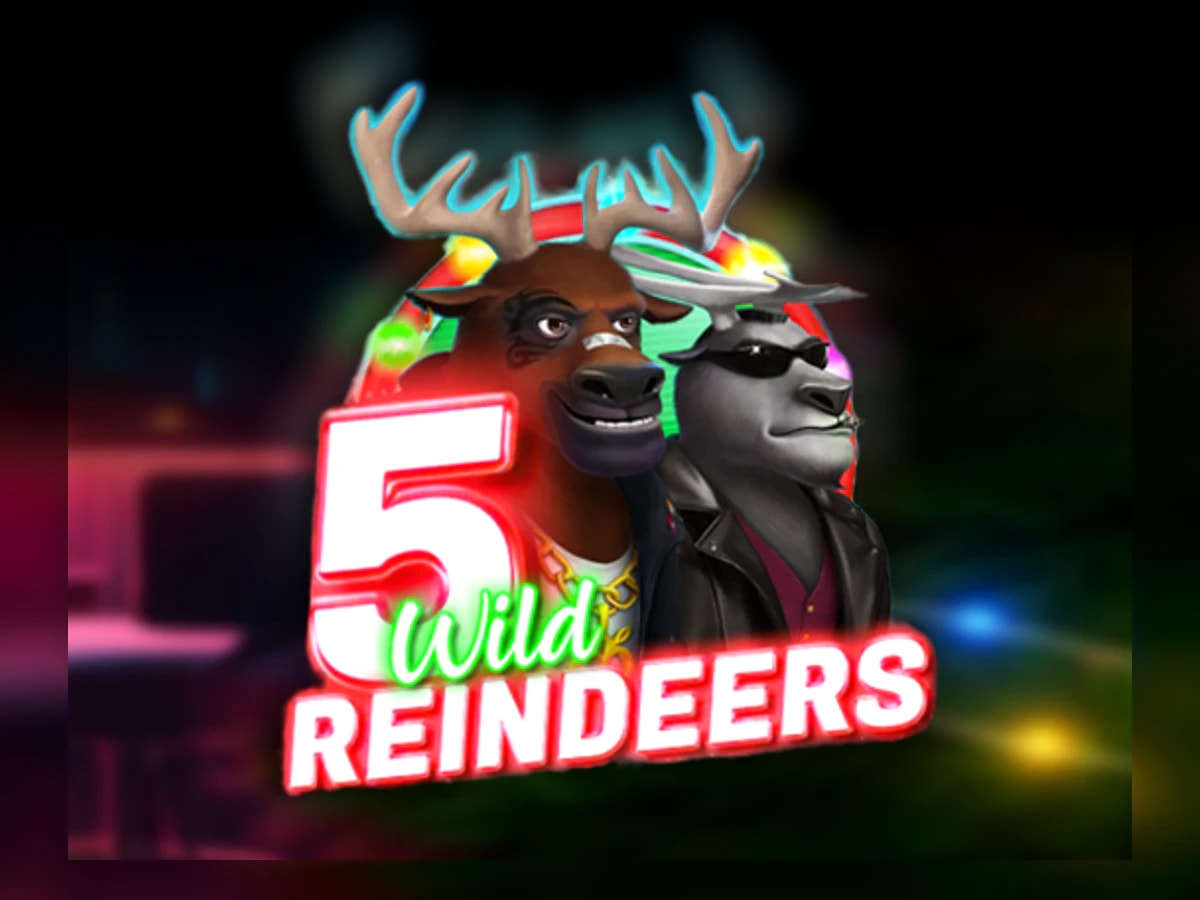 5 Wild Reindeers slot game artwork