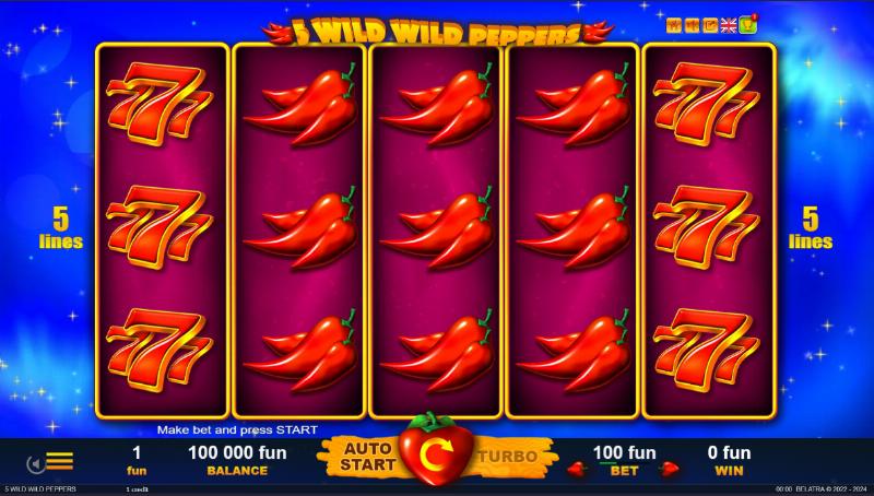 5 Wild Wild Peppers slot game artwork