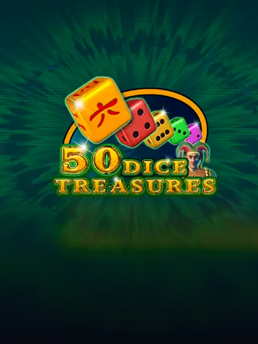 50 Dice Treasures slot game artwork