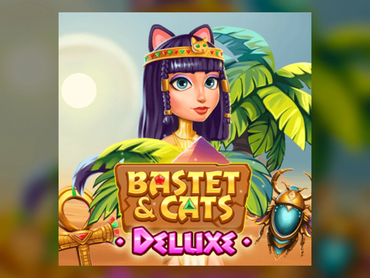 Bastet and Cats Deluxe slot game artwork
