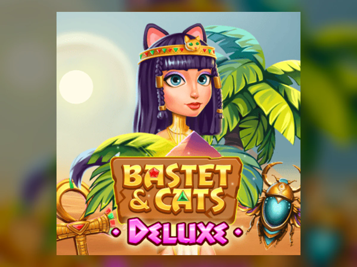 Bastet and Cats Deluxe slot game artwork
